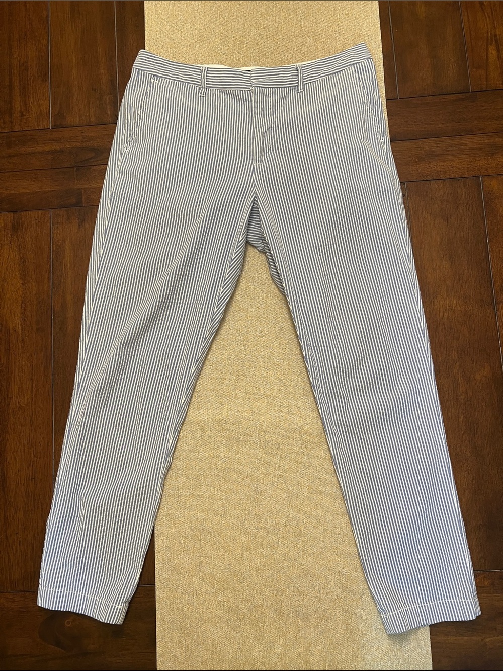 ❤️ Polo by Ralph Lauren Blue Seersucker Women’s Pants